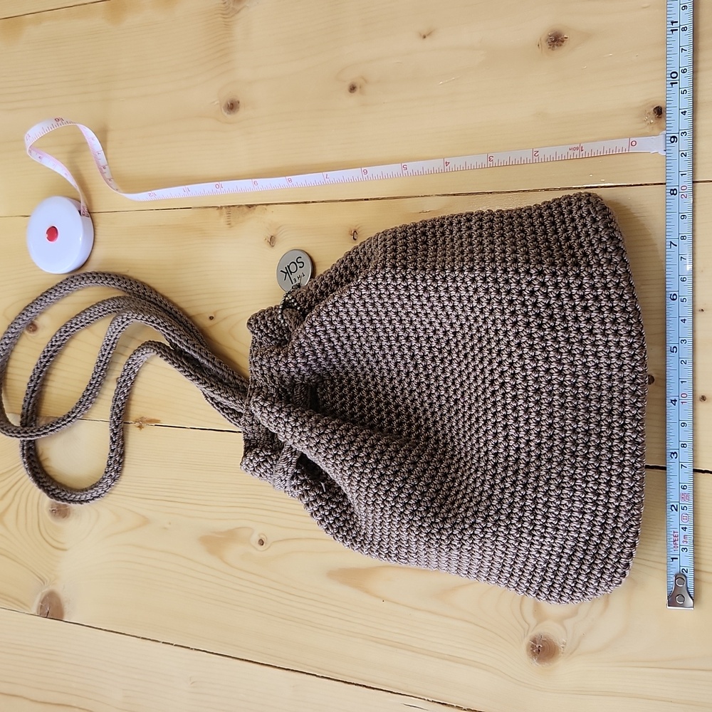 The SAK Crochet Mini Backpack Drawstring Tan - Picture 11 of 11